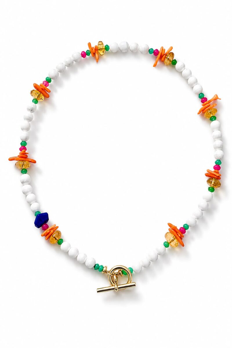 Les Bon Bons Necklace - White Agate