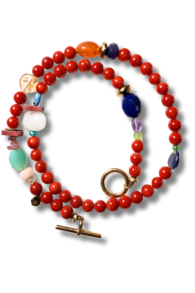 BON-BON NECKLACE - RED SEA BAMBOO